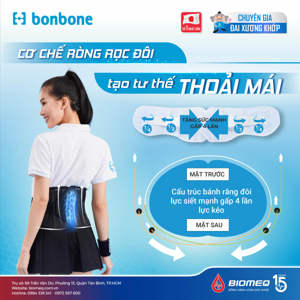 Đai cố định lưng bonbone pro hard slim